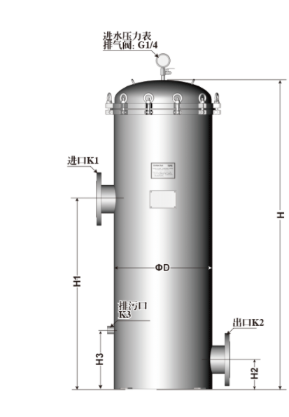 立式大通量保安過濾器